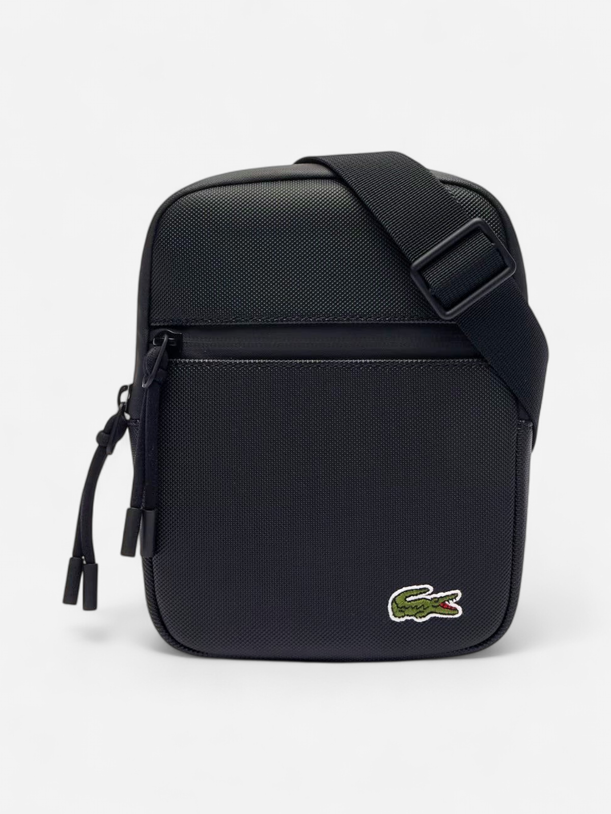 Lacoste Flat Crossover Bag, musta