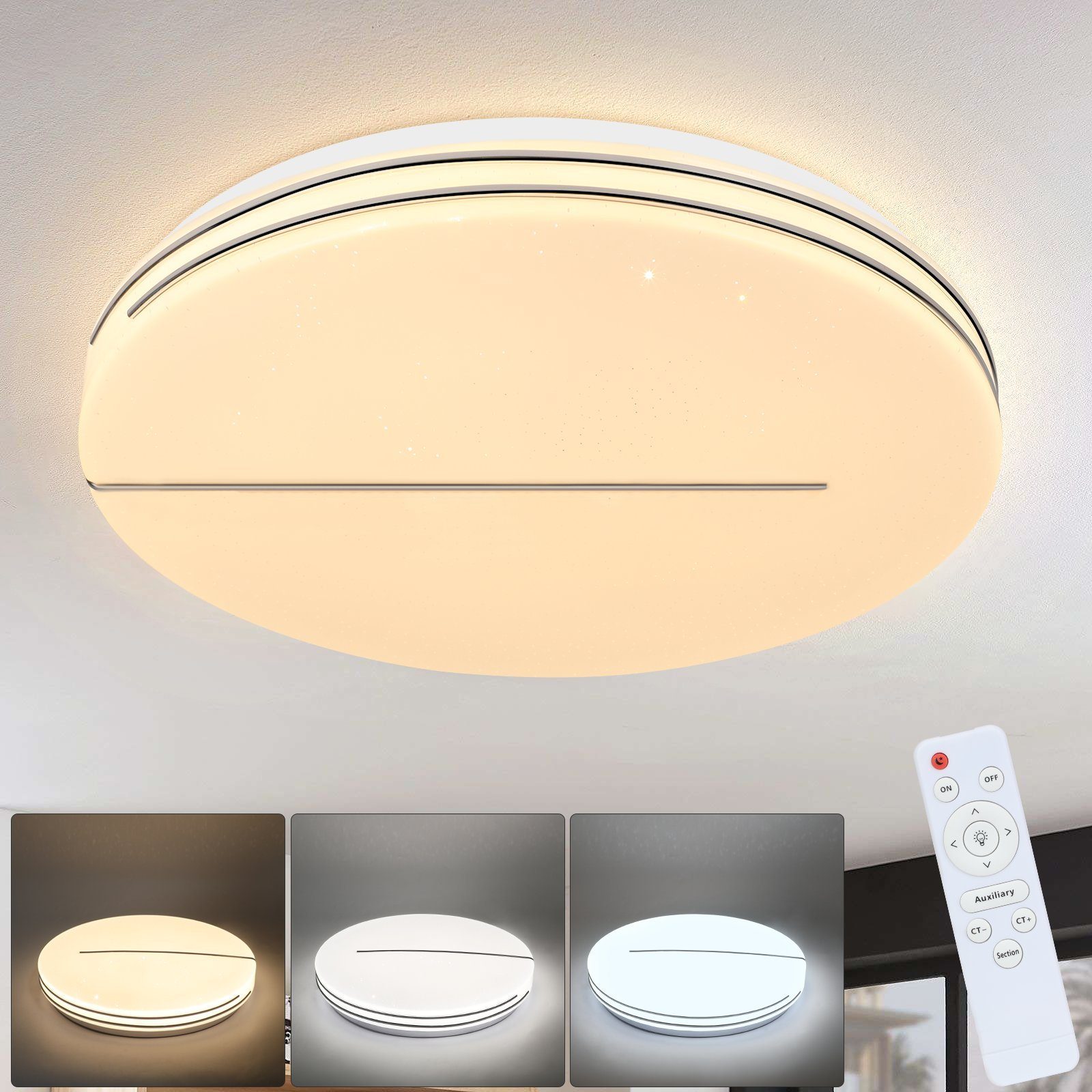 ZMH LED-kattovalaisin tähtitaivas 44 W
